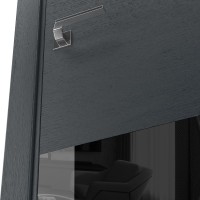 Двері міжкімнатні TERMINUS Urban 22 Дуб анрацит сірий засклені