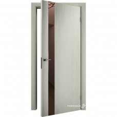 Двери межкомнатные TERMINUS Solid 802 Аляска зеркало бронза