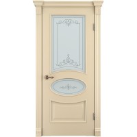 Двері міжкімнатні TERMINUS Caro 55 Ясен crema засклені