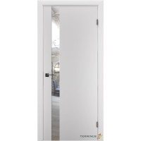 Двері міжкімнатні TERMINUS Solid 802 Білий дзеркало срібло