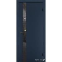 Двері міжкімнатні TERMINUS Solid 802 Сапфір дзеркало графіт