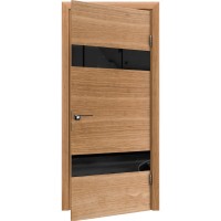 Двері міжкімнатні TERMINUS Urban 22 Дуб світлий засклені