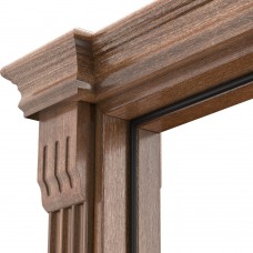 Двері міжкімнатні TERMINUS Caro 50 Дуб коричневий засклені 03