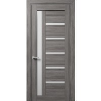 Двери межкомнатные TERMINUS Elit 108 Серый застекленные