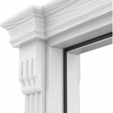 Двері міжкімнатні TERMINUS Caro 50 Ясен білий емаль засклені