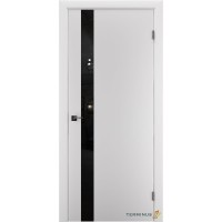 Двери межкомнатные TERMINUS Solid 802 Белый планилак черный