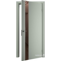 Двери межкомнатные TERMINUS Solid 802 Оливин зеркало бронза