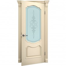 Двері міжкімнатні TERMINUS Caro 41 Ясен crema засклені
