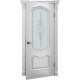 Двері міжкімнатні TERMINUS Caro 41 Ясен білий емаль засклені
