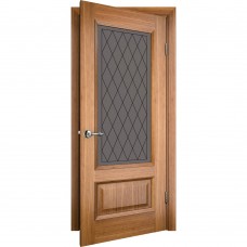 Двері міжкімнатні TERMINUS Caro 52 Дуб даймонд засклені