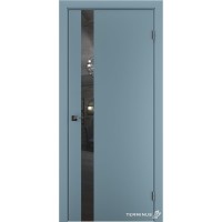 Двери межкомнатные TERMINUS Solid 802 Аквамарин зеркало графит