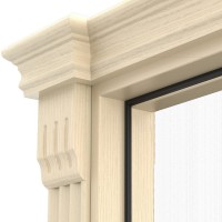 Двери межкомнатные TERMINUS Caro 50 Ясен crema глухие