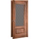 Двери межкомнатные TERMINUS Caro 52 Орех американский застекленные