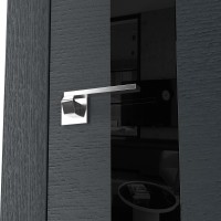 Двери межкомнатные TERMINUS Urban 21 Дуб анрацит серый застекленные