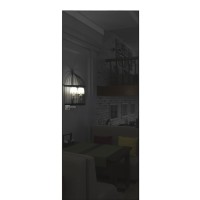 Двери скрытого монтажа TERMINUS Solid 812 Зеркало графит