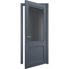 Межкомнатные двери TERMINUS Neo-classico 404 Антрацит со стеклом