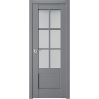 Межкомнатные двери TERMINUS Neo-soft 602 Серые со стеклом