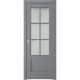 Двери межкомнатные TERMINUS Neo-soft 602 Серые со стеклом