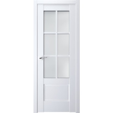 Межкомнатные двери TERMINUS Neo-soft 602 Белые матовые со стеклом