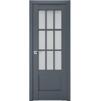 Межкомнатные двери TERMINUS Neo-soft 604 Антрацит со стеклом