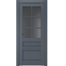 Межкомнатные двери TERMINUS Neo-soft 607 Антрацит со стеклом