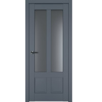 Межкомнатные двери TERMINUS Neo-soft 609 Антрацит со стеклом