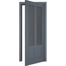 Межкомнатные двери TERMINUS Neo-soft 609 Антрацит со стеклом