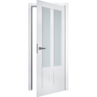 Межкомнатные двери TERMINUS Neo-soft 609 Белые матовые со стеклом