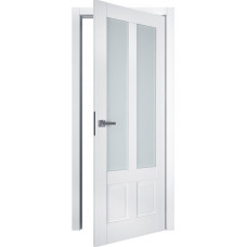 Межкомнатные двери TERMINUS Neo-soft 609 Белые матовые со стеклом