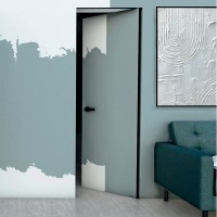 Приховані двері WAKEWOOD Optimum, кромка алюміній сірий
