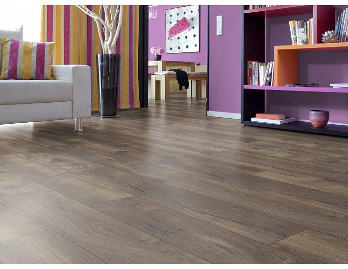Фото Ламинат KRONOTEX Exquisit Plus 4766 Дуб Pettersson Dark 2