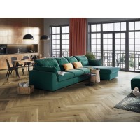 Паркетная доска BARLINEK Дуб Toffee Herringbone 130 мм 1WC000017 масло OXI