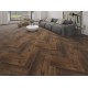 Вінілова підлога SPC Apro Authentic Herringbone AC-510-HB Дуб Coffe