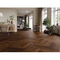 Паркетная доска BARLINEK Дуб Trapani Herringbone 1WC000032 матовый лак