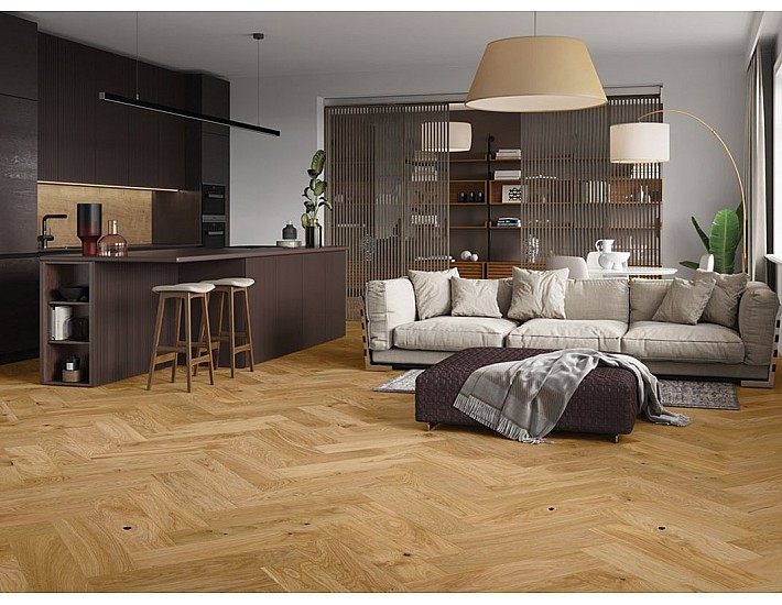 Фото Паркетна дошка BARLINEK Дуб Caramel Herringbone 1WC000024 матовий лак 2 Фото Паркетна дошка BARLINEK Дуб Caramel Herringbone 1WC000024 матовий лак 2