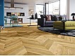 Фото Паркетна дошка BARLINEK Дуб Caramel Chevron 1WV000001 матовий лак 2