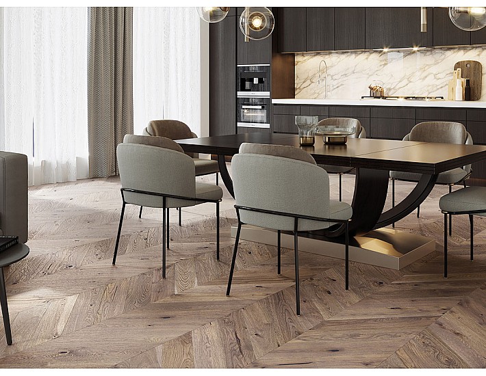 Фото Паркетна дошка BARLINEK Дуб Serene Chevron 1WV000005 матовий лак 2 Фото Паркетна дошка BARLINEK Дуб Serene Chevron 1WV000005 матовий лак 2