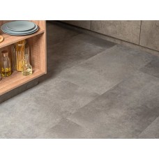 Вінілова підлога Vinilam Ceramo 71610 Цемент Стальний