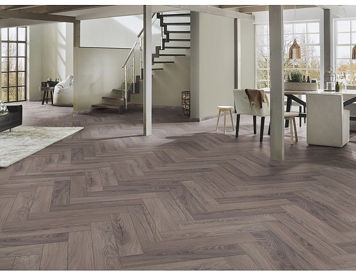 Фото Ламинат Krono Original Herringbone K488 Дуб Rutherford 2