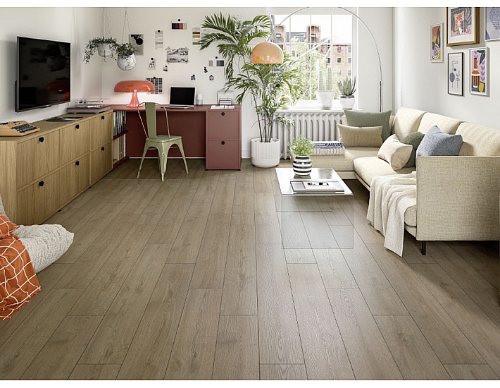 Фото Ламінат Egger Classic Aqua 32/8 EL2191 Дуб Турин коричневий 2