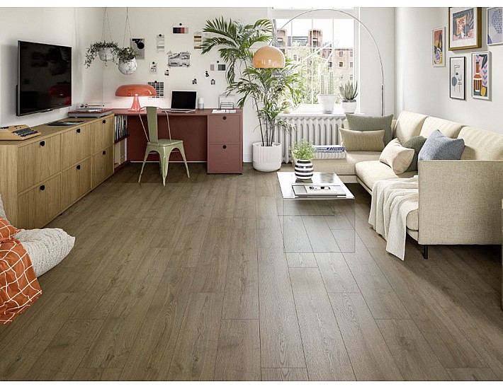 Фото Ламинат Egger Classic Aqua Plus 32/8 EL2192 Дуб Турин темный 2