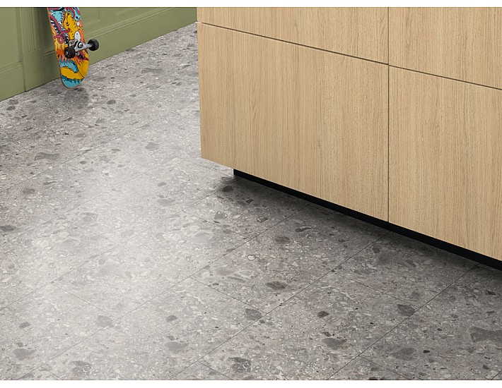 Фото Ламинат Egger Kingsize 32/8 ELF021 Тераццо Триестино серый 2 Фото Ламинат Egger Kingsize 32/8 ELF021 Тераццо Триестино серый 2