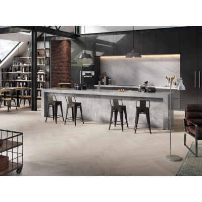 Паркетная доска BARLINEK Дуб Cappuccino Herringbone 130 мм 1WC000010 матовый лак
