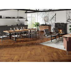 Паркетна дошка BARLINEK Дуб Brown Sugar Herringbone 130 мм 1WC000006 матовий лак