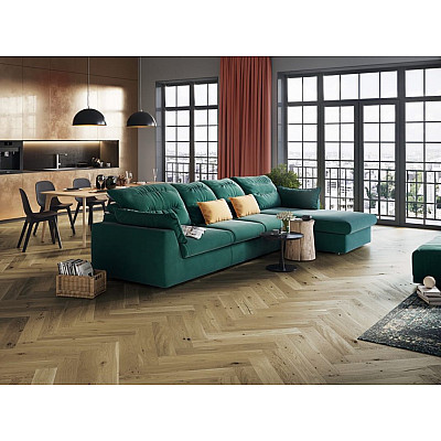 Паркетна дошка BARLINEK Дуб Toffee Herringbone 130 мм 1WC000017 масло OXI