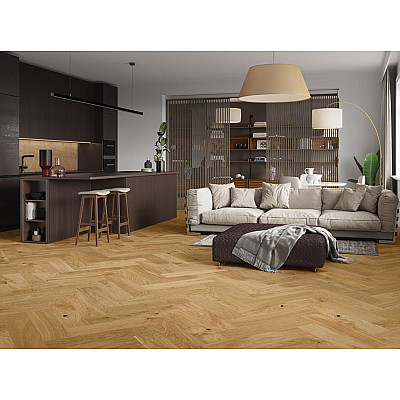 Паркетна дошка BARLINEK Дуб Caramel Herringbone 180 мм 1WC000024 матовий лак