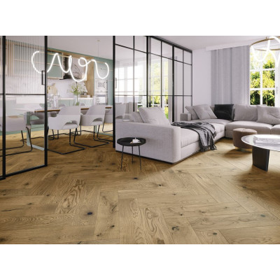 Паркетна дошка BARLINEK Дуб Toffee Herringbone 180 мм 1WC000028 масло OXI