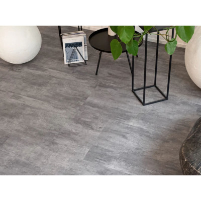 Вінілова підлога Vinilam Ceramo 71616 Цемент Сірий