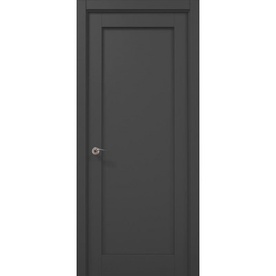 Двері Папа Карло MILLENIUM ML-00F Темно сірий супермат