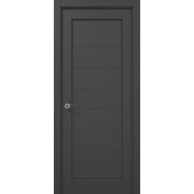 Двері Папа Карло MILLENIUM ML-04 Темно сірий супермат